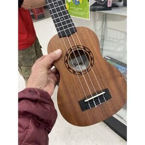 UMA Soprano SUN SC1 Ukulele 21” Carved Series Mahogany Wood Bag Strings Tuner